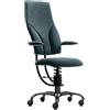 Sedia ufficio ergonomica SpinaliS Navigator, metallo-nero, d715-grigio