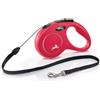 FLEXI Guinzaglio New Classic Cord Rosso S - 5 METRI