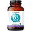 Natur Viridian - Vitamin D3 2000 UI Integratore Alimentare, 60 Capsule