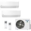 Panasonic Climatizzatore Panasonic Dual 9+9 SUPER COMPATTI standard 2Z41TBE+TZ25ZKEW+TZ25ZKEW con wifi