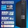 Dell Mini PC Computer Desktop Ricondizionato Dell i5 Ram 8GB SSD 240GB Windows 10 Pro