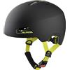 ALPINA Hackney, Casco da Bicicletta Unisex Bambino, Black-Neon Yellow Matt, 47-51 cm