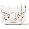 Love Moschino JC4133PP1GLI1, Borsa a Spalla, Donna, Bianco, Taglia unica