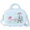Enso Bonjour Borsa da toilette adattabile con tracolla blu 29x21x15 cm ABS rigido 9,14 l 2,52 kg