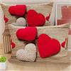 PETTI Artigiani Italiani - Coppia di Federe Cuscino 50x80 cm in Microfibra, Cuscini Arredo Camera da Letto, Divano, Salotto, Set 2 Fodere Copricuscino, Federa Cuore, 100% Made in Italy
