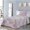 VIALMAN Copriletto Bouti Leggera Sofia 21 per letto matrimoniale da 180 e 200 cm, copriletto da 180 e 200 | Dimensioni copriletto 270 x 270 cm, colore rosa