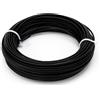 KINGLAKE Bobina di Filo da Giardino Rivestito in plastica, 2 mm x 20 m, Colore: Nero