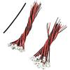 YUNIQUE GREEN-CLEAN-POWER - Set 40 Connettori JST 1,25mm, 20x Maschio/Femmina, Cavi 80/100mm per Modellismo/LED, Adatto per Batterie e Collegamenti Modellismo, Rosso