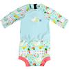 Splash About Happy Nappy Tuta del Sole con pannolino da bagno riutilizzabile, Up & Away, 6-14 Mesi