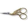 Victorinox, forbici da sarta dorate e forgiate, a forma di cicogna, lunghezza complessiva: 9 cm