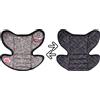 Mycarsit Materassino MyCarSit per Seggiolino Auto 15-36 Kg Bianco Nero