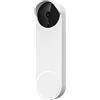 honecumi Custodia in silicone per campanello Google Nest (a batteria), custodia protettiva in silicone, compatibile con Google Nest Doorbell (versione batteria), accessorio per il campanello, bianco