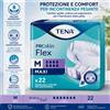 TENA Flex Maxi Taglia M Pannoloni a Cintura per Incontinenza Adulti - Assorbenti ad Alta Assorbenza 22 Pezzi