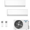 Panasonic Climatizzatore Panasonic Dual 9+15 ETHEREA 2Z50TBE+Z25ZKEW+Z42ZKEW bianchi