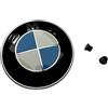 BMW Logo originale BMW per il cofano, con gommini. Beccucci 1, 3, 4, 5, 6, 7, x1 x3 7 x1 x3 x4 x5 Z4.