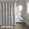 Madison Park Odette - Tenda da doccia in tessuto jacquard testurizzato, con medaglione damascato, lavabile in lavatrice, decorazione moderna per la privacy della vasca da bagno, 182,9 x 182,9 cm,