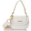 Love Moschino JC4112PP1GLR0, Borsa a Spalla, Donna, Bianco, Taglia unica