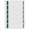 Leitz Etichette adesive A4 stampabili al PC per raccoglitori a leva in cartone, Formato corto e stretto, Grigio, 39 x 192 mm, Cartoncino, 16862085, Confezione da 150