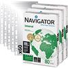 OFITURIA Pack Paquete de 1500 Folios Navigator Universal A4 80gr + 60 Fundas Multitaladro Plástico para Folios, Paquete de Folios Din A4 - Ofituria (1500 hojas + 60 fundas)
