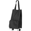 PREMIER Housewares 1901143 Carrello Portaspesa Oxford in Tessuto, Nero