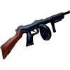 HENBRANDT X99 074 - Pistola gonfiabile Tommy 80 cm, colore: Nero
