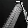 WOKICOR Soffione Doccia Alta Pressione, Soffione Doccia Anticalcare Alta Pressione Doccia, Risparmio Idrico Doccia Soffione Funzioni getto per pulire Piastrelle, Bagno (Argentato, Universale)