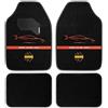 Momo Set 4 tappeti in moquette Racing nero/rosso