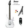 IBANEZ GRG140 WH White CHITARRA ELETTRICA BIANCA con TRACOLLA CAVO E PLETTRI