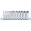 BGS 2429 | Serie di bussole esagonali, profonde | 6,3 mm (1/4) | dimensioni in pollici | 11 pz.