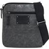 Avirex, Buffalo borsello da uomo piatto porta tablet, con tracolla Grey - Grigio