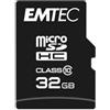 Emtec - Scheda microSDHC da 32 GB, classe 10 Classic