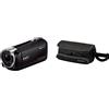 Sony HDR-CX405 Videocamera Full HD con Sensore CMOS Exmor R, Ottica Zeiss 26.8 mm, Zoom Ottico 30x, SteadyShot Ottico, Nero & LCS-U5 Custodia Morbida per Videocamere Handycam, nero