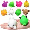 Aiyouwei 8 pezzi Jumbo Mochi Squishy Animale TPR Giocattoli Stress Reliever Ragazzo