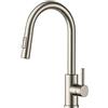 FORIOUS Rubinetto Lavello Cucina, Miscelatore Cucina con Doccetta Estraibile, Acciaio Inox Ad Alta Pressione Orientabile a 360°Monocomando