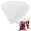 Realure 50/100 Pezzi Sacchetti Pva Carpfishing Solubile Sacchetti Pva Rapidi Rete Pva Carpfishing per Sacchetti Pellet Pastura Carpa Pellet Carpfishing Boiles Carpfishing Esche (60 X 120 Mm)