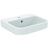 Ideal Standard - i.life B, Lavamani rettangolare da 45cm, Con foro per la rubinetteria e foro troppopieno, Bianco
