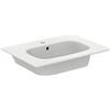 Ideal Standard - i.life A, Lavabo rettangolare top da 64cm, Con foro per la rubinetteria, Con foro troppopieno, Bianco