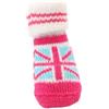 Puppia Union Jack Calze, Calzini per Cane S Rosa