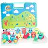 JC TOYS Lots to Play Toys - Play Cars Animal Theme Carry Case 17 Piece Gift Set