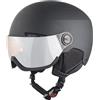 ALPINA ARBER Visor, Casco da Sci Unisex-Adult, Black Matt, 54-58