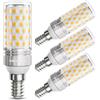 DiCUNO Lampadina LED E14 10W, Equivalente 130W alogena, 1350lm, Luce bianca calda 2700K, Non dimmerabile, Attacco E14 LED Mais, Risparmio energetico, 4 Pezzi