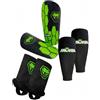 MAMBA Ultimate Shin Pad 3 in 1 Set | Parastinchi, cavigliere e manicotti a compressione, flessibilità e protezione | Bambini/Adulti | Design Unico in 3 Pezzi (XS)