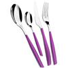 BUGATTI, Glamour, Set Posate 24 Pezzi in Acciaio Inox 18/10 e Manico Colore Iris. Set Posate 6 Persone Composto da 6 cucchiai, 6 forchette, 6 coltelli e 6 cucchiaini caffè