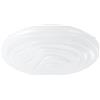 Eglo Plafoniera LED Battistona con telecomando, lampada da soffitto dimmerabile con decoro, lampada in plastica e metallo in bianco, bianco caldo - freddo, Ø 48 cm