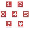 DJI RoboMaster S1 - Vision Marker Set of 14 Visions Markers, Set of Figures and Symbols for Learning RoboMaster, Combat Robot Accessory, Durable Paper Material and Waterproof, Self-Supporting