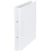 Bigso Box of Sweden Raccoglitore ad anelli in fibra di legno e carta - Cartelle documenti con 2 anelli - Faldoni portadocumenti per fogli, documenti e buste trasparenti perforate - bianco