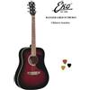 EKO RANGER 6 RED SUNBURST CHITARRA ACUSTICA FOLK + 3 PLETTRI NUOVA MIXSOUND