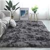 Tinyboy-hbq Tappeto Salotto Shaggy Tappeti a Pelo Lungo,Moderno Soggiorno Camera da Letto Tappeti,Antiscivolo Morbido e Soffice (Grigio Nero, 160 x 230 cm (Rectangular))