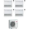 Mitsubishi CONDIZIONATORE MITSUBISHI QUADRI SPLIT A PAVIMENTO CONSOLE 9000+9000+12000+12000 BTU INVERTER MXZ-4F72VF3 A++