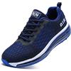 TORISKY Scarpe Uomo Donna Scarpe da Ginnastica Air Sneakers Running Sportive Casual Interior all'Aperto, Blu, Taglia 43EU (8998-BL43)